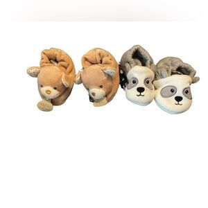 Doudou Et Compagnie Paris Bear Slippers 0-6 Mo& Ganz - Roly Poly Panda Slippers
